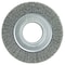 Weiler 6" Medium Face Crimped Wire Wheel .008" Steel Fill 2" Arbor Hole 6050 - alternate 1